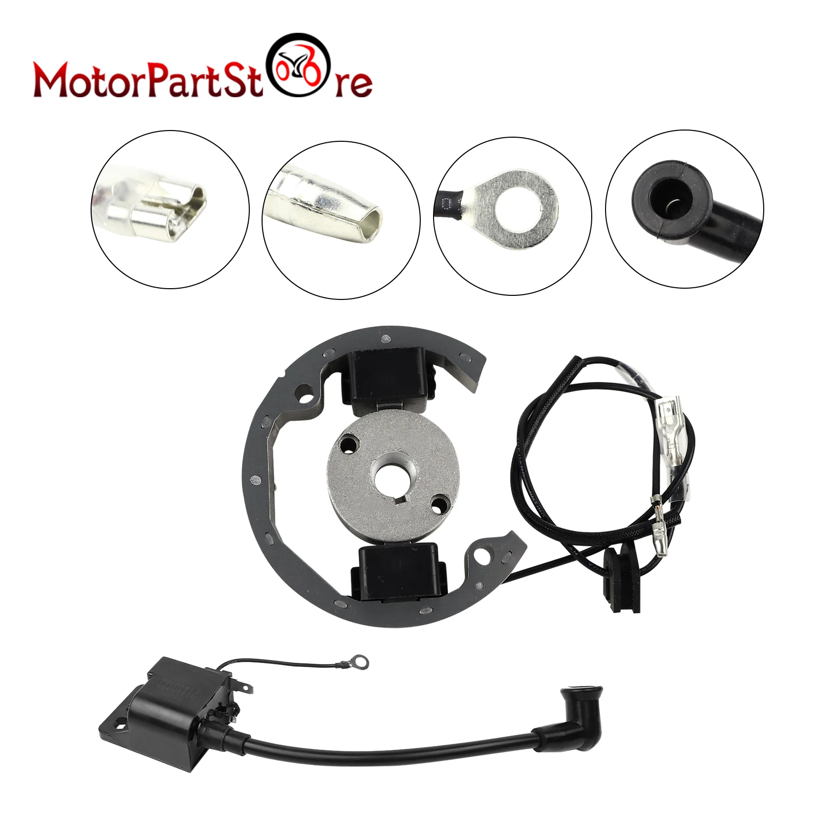 

Ignition Coil Stator Rotor Magneto Flywheel Kit Compatible with KTM50 KTM 50 SX 50cc LC SR JR Pro Adventure Senior Mini