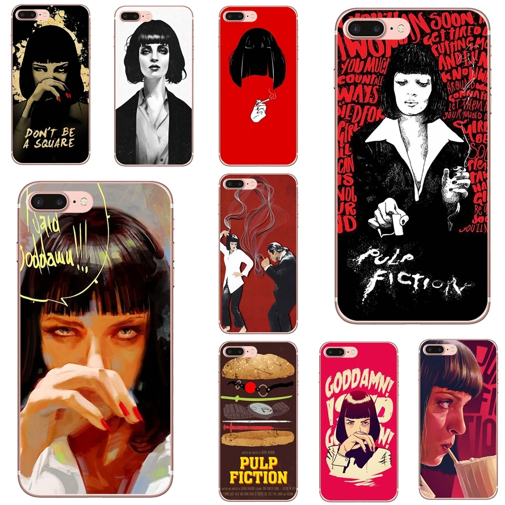 

Mia wallace Pulp Fiction For iPhone 10 11 12 13 Mini Pro 4S 5S SE 5C 6 6S 7 8 X XR XS Plus Max 2020 Soft TPU Phone Case