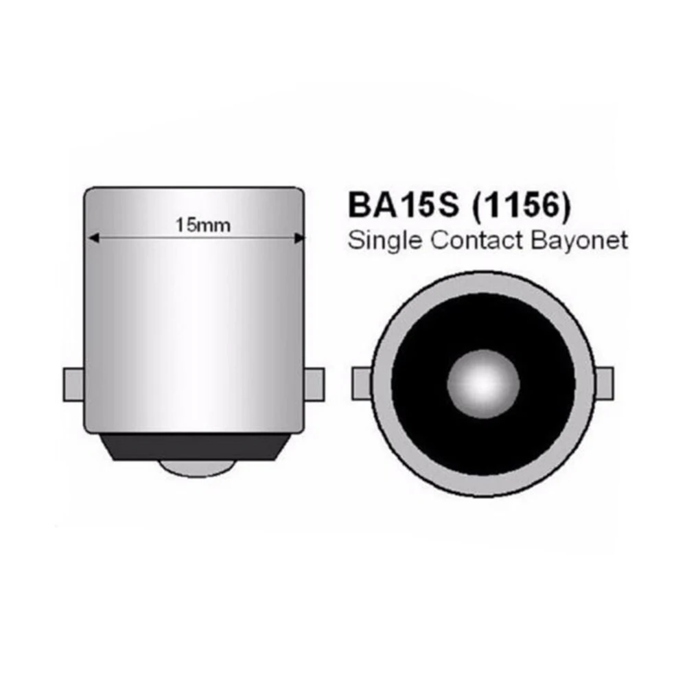 Светодиодсветодиодный дневные ходовые огни Au to 2pcs 1156 BA15S P21W DRL обратная лампа
