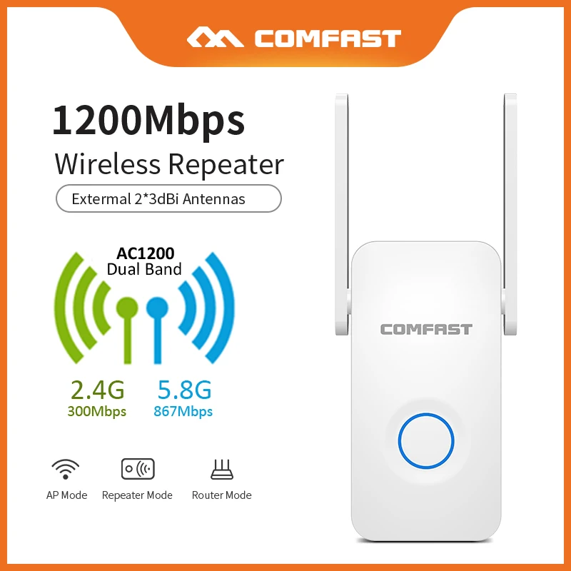 Двухдиапазонный Wi Fi усилитель сигнала CF WR752AC Мбит/с ретранслятор Беспроводной