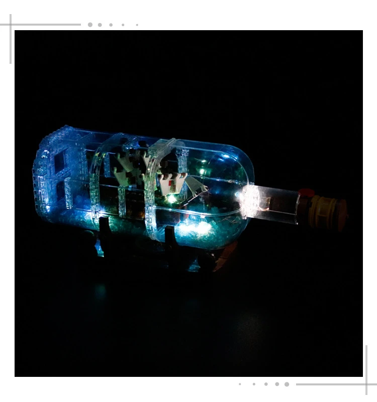 Светодиодный комплект света серия Creator Idea корабельная Лодка в бутылке