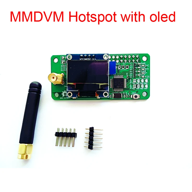 

UHF VHF MMDVM Hotspot RF Board WITH OLED display Support P25 DMR YSF + Antenna for Raspberry Pi Zero PI wifi board