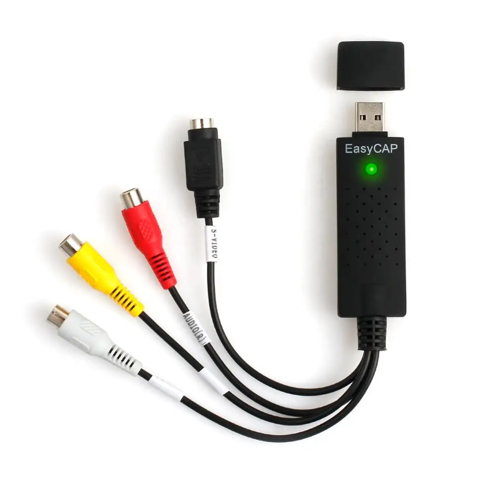 ESYNiC USB VHS для DVD аудио видео конвертер захвата полный Scart комплект с проводами и