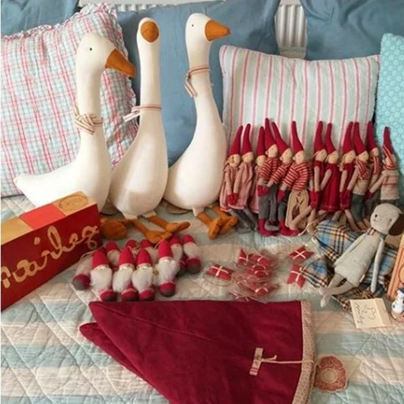 

Хлопковая креативная гусиная кукла в скандинавском стиле, украшение для детской комнаты, Детская игрушечная подушка, кукла, подарок на день...