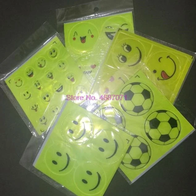 1000 шт. светоотражающие наклейки на велосипед со смайликом|Наклейки велосипед| |