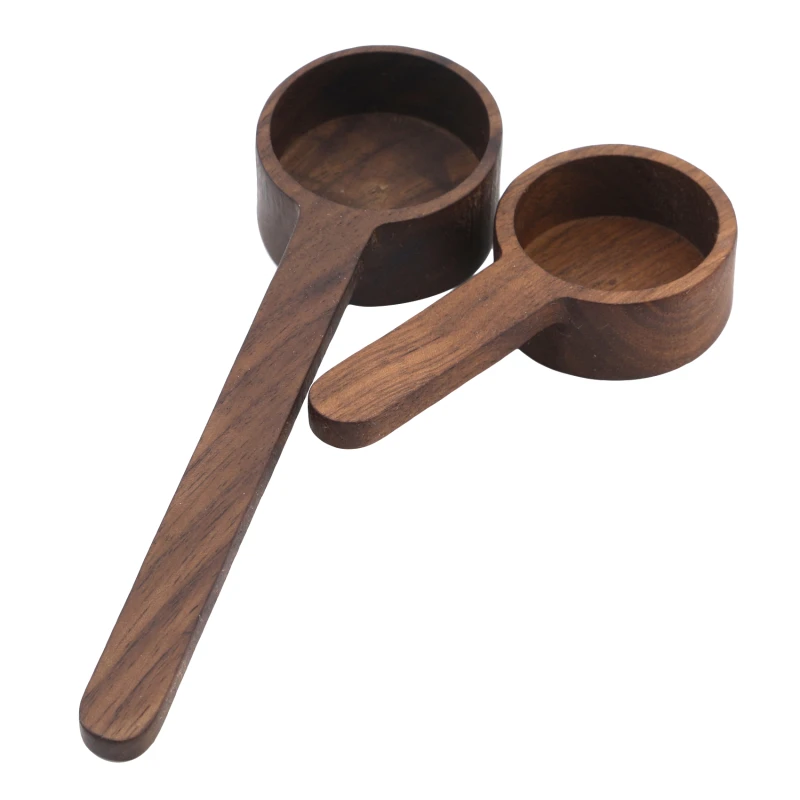 

8g/10g Walnut Wooden Measuring Spoon Scoop Coffee Beans Bar Kitchen Home Baking Tool Measuring Cup Measuring Tools For Kitchen