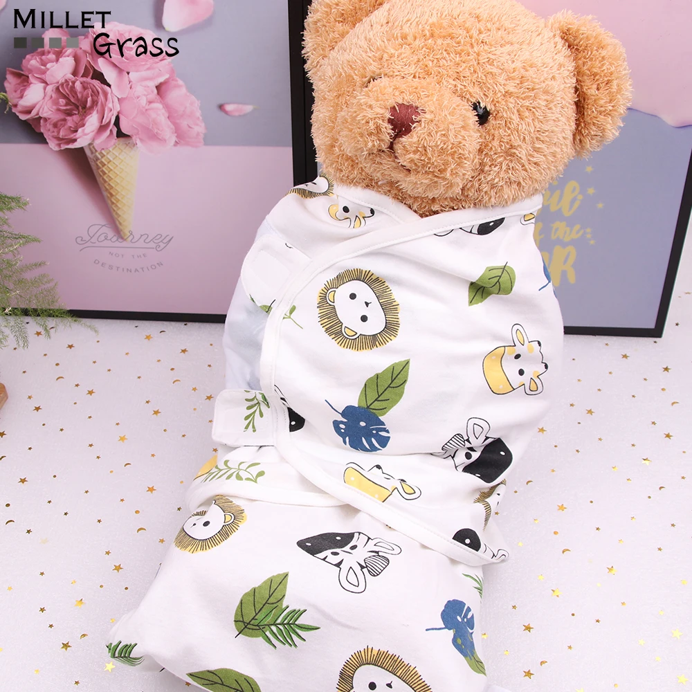 0-6-12 months baby swaddles 100% cotton soft blanket summer organic wrap Sleeping Bags |