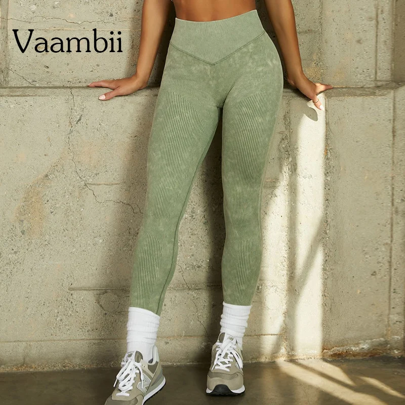 

Woman Sand Wash Leggings Women Gym Yoga Seamless Pants Sport Scrunch Butt Push Up Leggings Stretchy Tights Sports Clothes