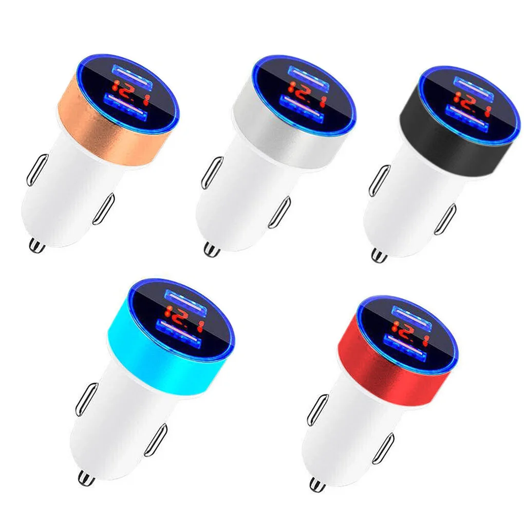 Автомобильное зарядное устройство с двумя USB-портами 3 1 А 12-24 В | Электроника