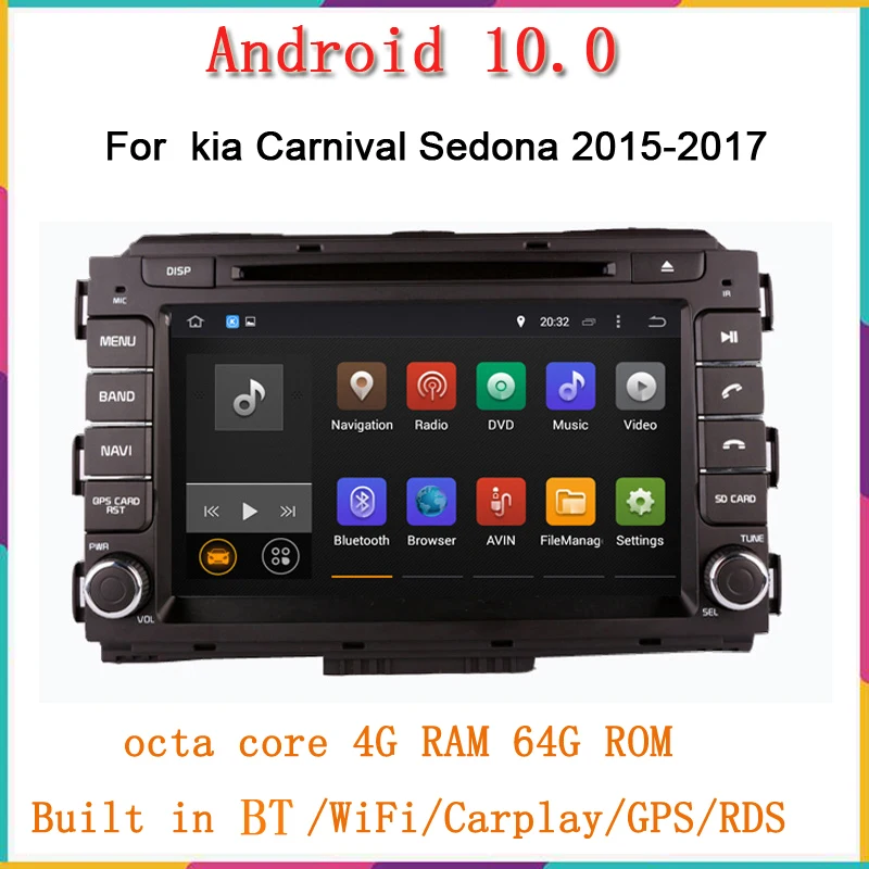 

Автомагнитола для kia carnival 2015-128 г. В., с 8-ядерным процессором, 4 + 10,0G, android 2017, gps-навигацией, аудио, стерео, нагреватель, Wi-Fi