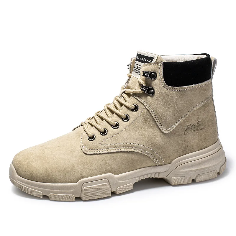 

Ankle Boots Men Snow Boots Winter Warm Lace-up Men Shoes 2021 New Fashion Flock Plush Winter Boots Men Shoe Plus Size 39-44