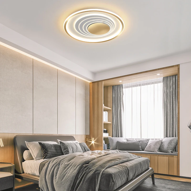 

FPFD Led Chandelier Modern Led Ceiling Lights For Bedroom Living Room Study Ceiling Lamp kitchen Gold/Black Chandeleirs lustre