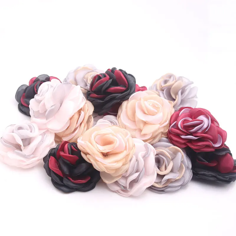

Savica 5pcs 7cm Roses Artificial Flowers Head For Wedding Headdress Home Decor DIY Scrapbooking Crafts Flores Accessories LX609