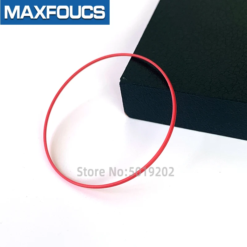 Red Gasket O Ring 35-42mm dia 0.9mm High 0.6mm thick Plastic Gasket for back case Caseback O-Ring Parts For TISSOT brand