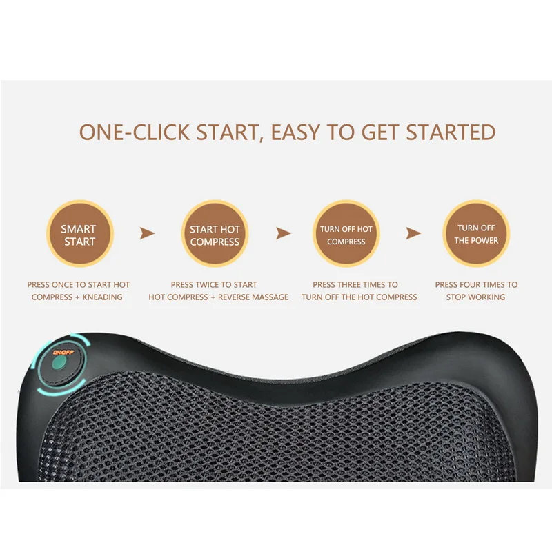 Расслабляющая массажная подушка вибратор электрическая плечевая задняя