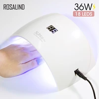 36w 18 led nails lamp nail dryer machine timing mode usb phototherapy portable lamp for drying uv nails gel polish manicure tool