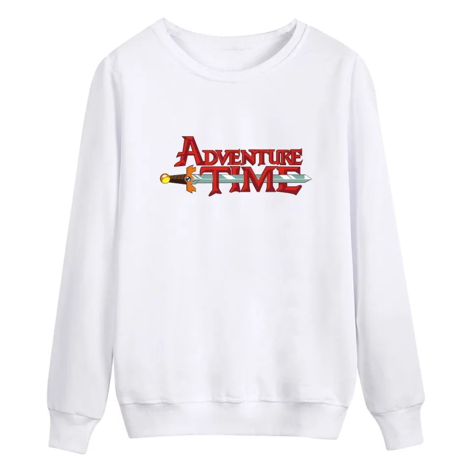 Толстовка с капюшоном изображением лица Финна и Джейка из мультфильма