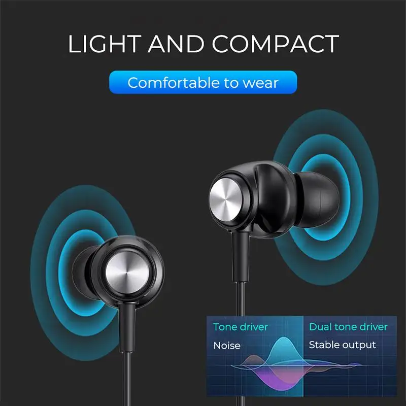 

Lenovo QF310 3.5mm Wired Headphones Heavy Bass Stereo In-Ear Earphones Earbuds Volume Control For Xiaomi Huawei Samsung iphone