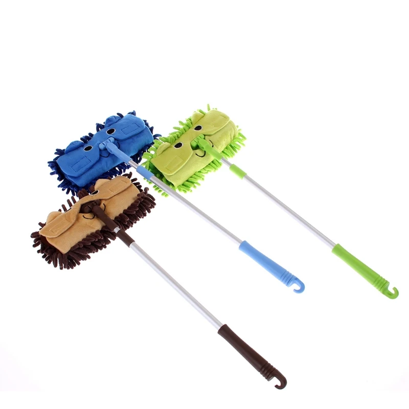 

Mini Housekeeping Cleaning Retractable Mop Little Helper's Dust Mop Toddler Pretend Playing Washable Cleaning Mop