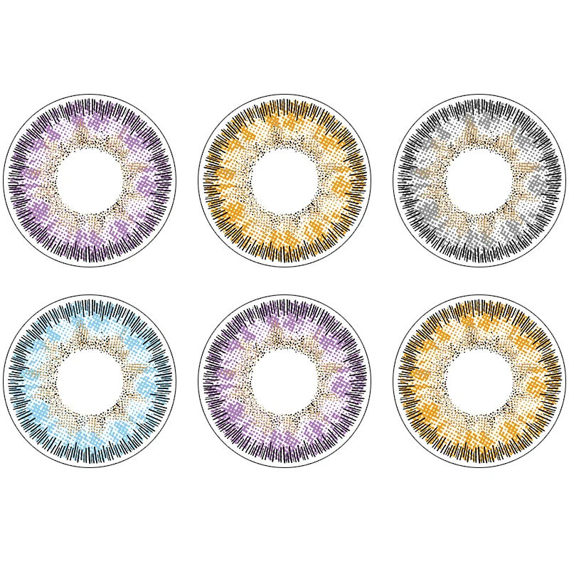 2 шт./1 пара красота косплей большие цветные глаза макияж Хэллоуин женские