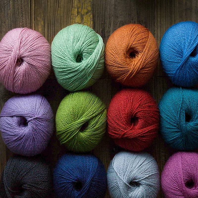 50 г Детская Пряжа из мериносовой шерсти 25% нейлоновое ручное вязание крючком нить