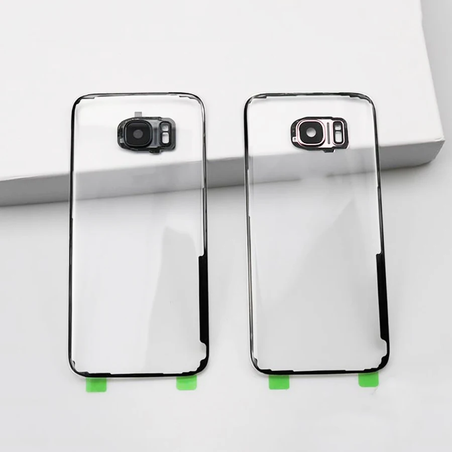 Задняя крышка аккумулятора для Samsung Galaxy S7 G930 G930F Edge G935 G935F стеклянная корпуса + клей