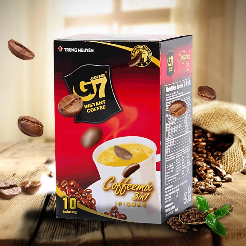 

Free shipping 160g/box Imported from Vietnam Chinese version Zhongyuan G7 Coffee Three-in-one instant strong coffee