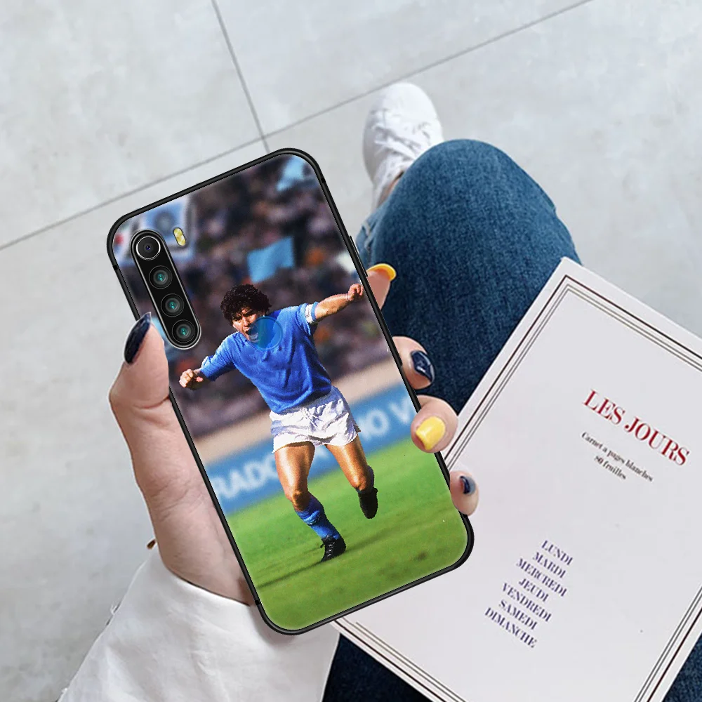 

Maradona Argentina Football Phone Case Cover Hull For XIAOMI Redmi 7 7A 8 8A 9 9C Note 6 7 8 9 9S K20 Pro K30 black Bumper