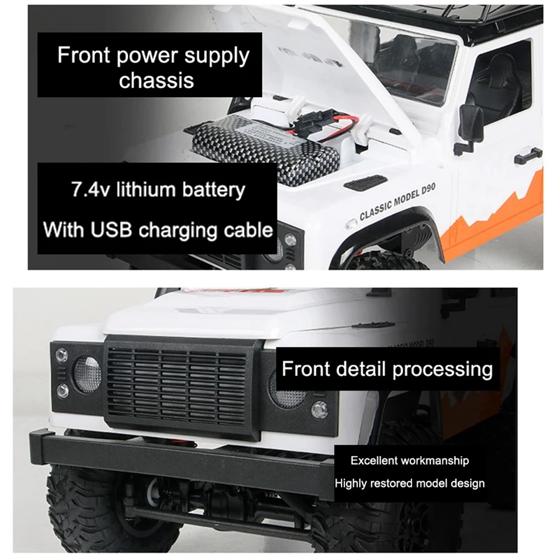 MN99 1/12 2,4G 4WD RTR гусеничный Радиоуправляемый автомобиль для Land Rover 70 юбилейный выпуск Игрушечная модель автомобиля уличные игрушки для детей VS MN90 MN91, Wh
