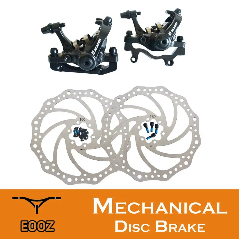 ZOOM DB680 MTB Mountain Bike Road Bicycle Mechanical Alloy Disc Brake Set Two Sides Braking Force