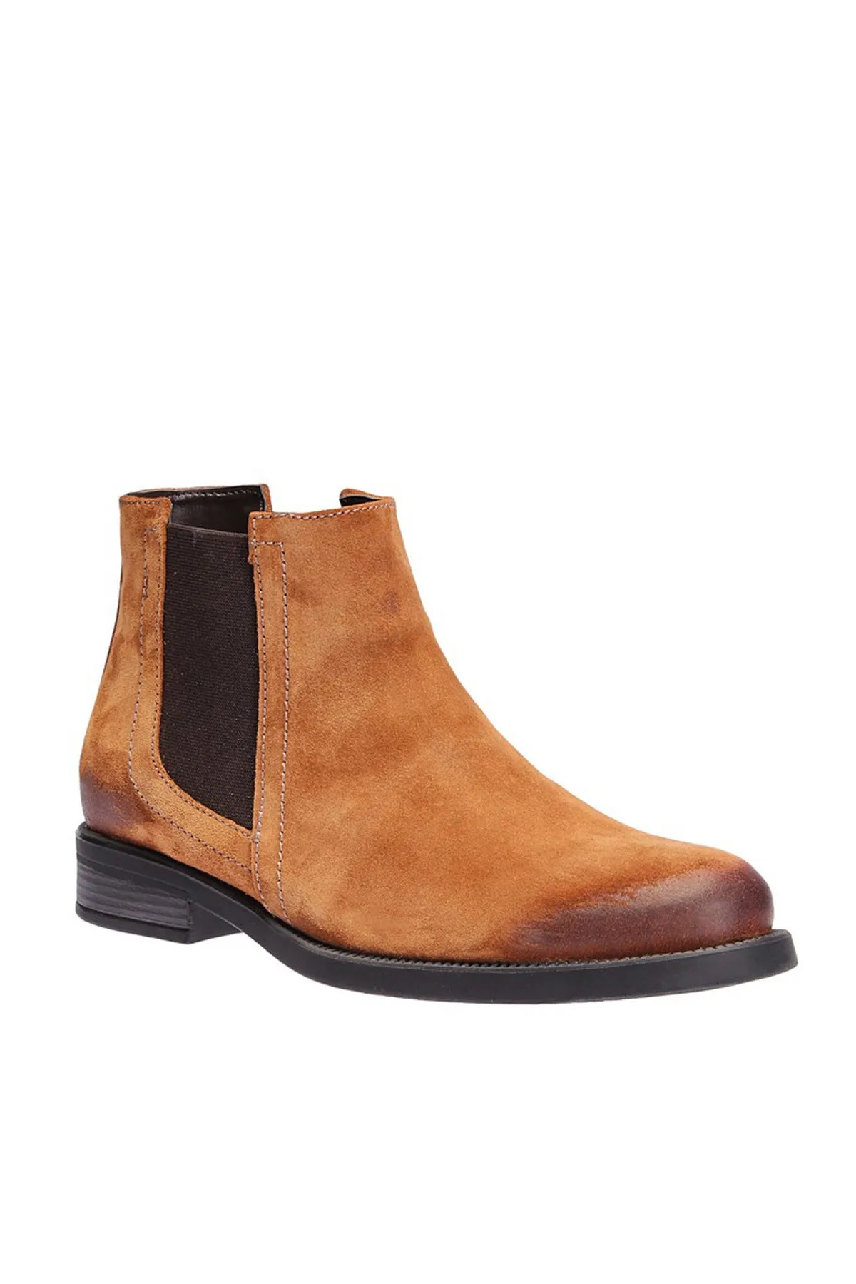 Женские замшевые ботинки из натуральной кожи с жемчугом цвет коричневый 120130000080| |