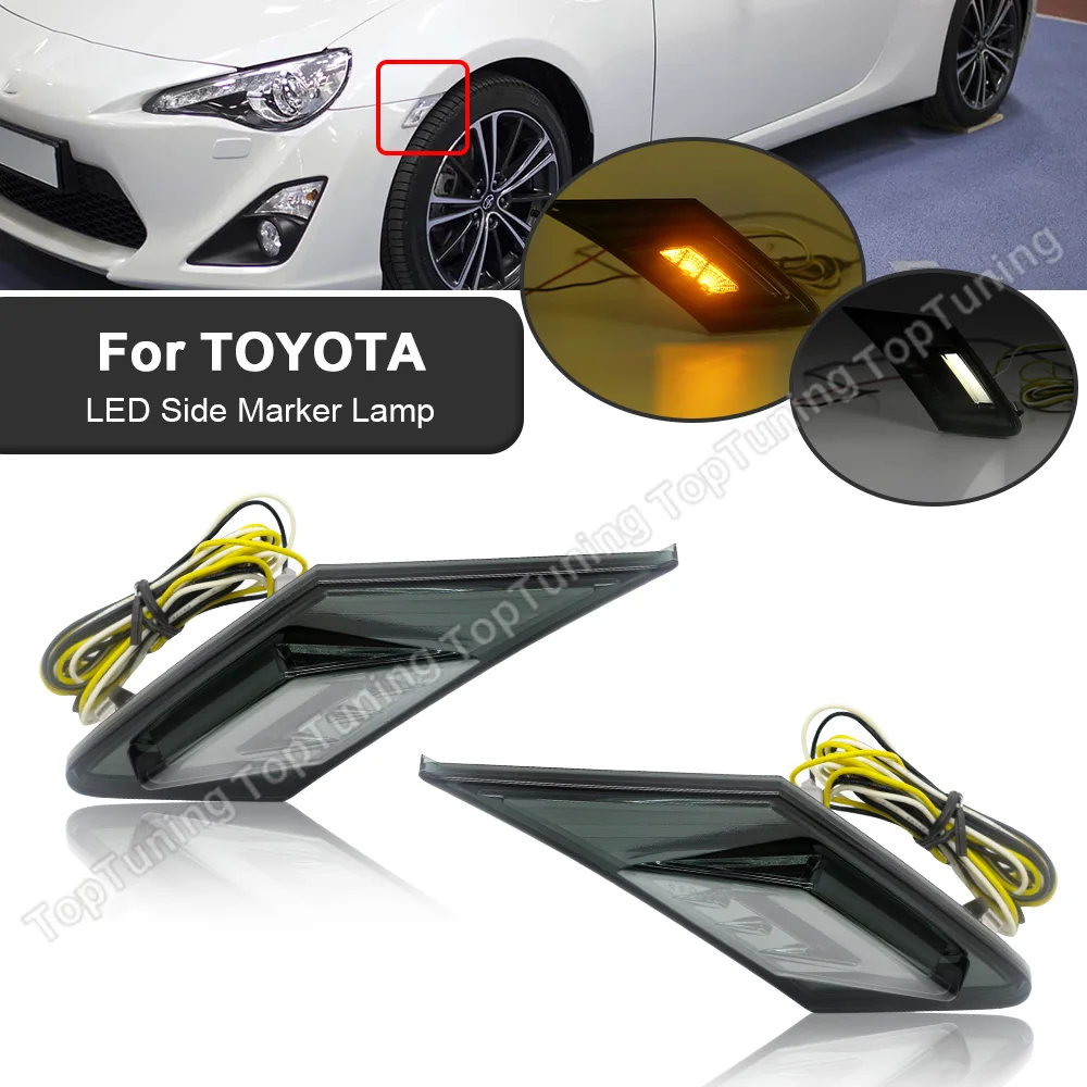 

2 шт., светодиодные боковые указатели поворота для Subaru BRZ, Toyota GT86, Scion FR-S 2013-2020