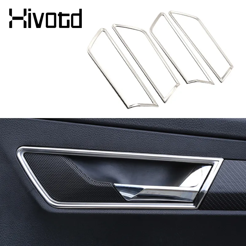 

Hivotd для Skoda Karoq 2023 2024, аксессуары, внутренняя дверная ручка, чаша, накладка, наклейка, крышка, набор формовки из нержавеющей стали, Стайлинг