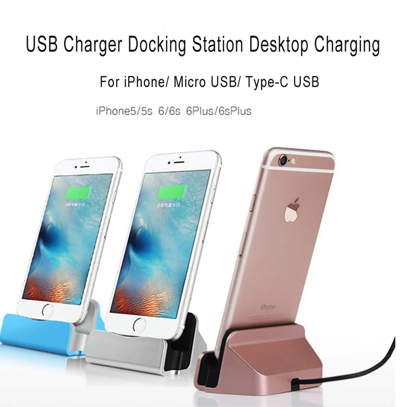 

Docking Station Charger Sync Data Fast Charging For Samsung S20 S10 S9 S8 Plus iPhone Xiaomi Redmi Micro USB Type C Charger