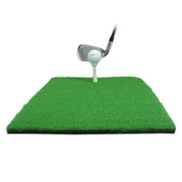 2 in 1 golf hitting practice training mat golf pad golf practice grass mat rubber grass mat backyard durable golf practice mat