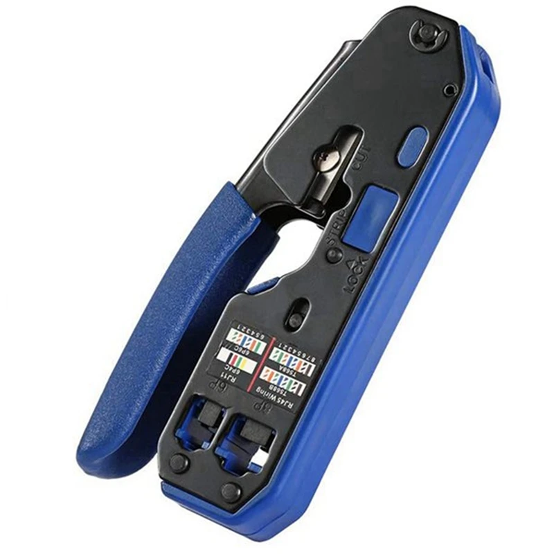 all in one ez rj45 tool network crimper cable crimping tools for rj45 cat7 cat6 cat5 rj11 rj12 modular plugs clips plier free global shipping