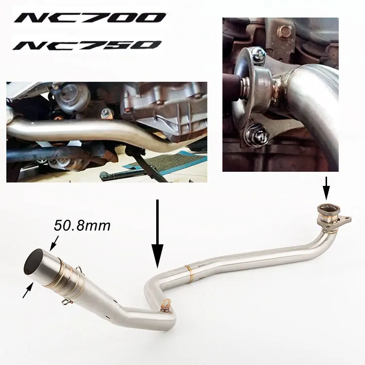 Выхлопная труба для Honda NC750X 2012-2020 NC700X NC700S NC750S 12-20 NC 750X 750S | Автомобили и мотоциклы