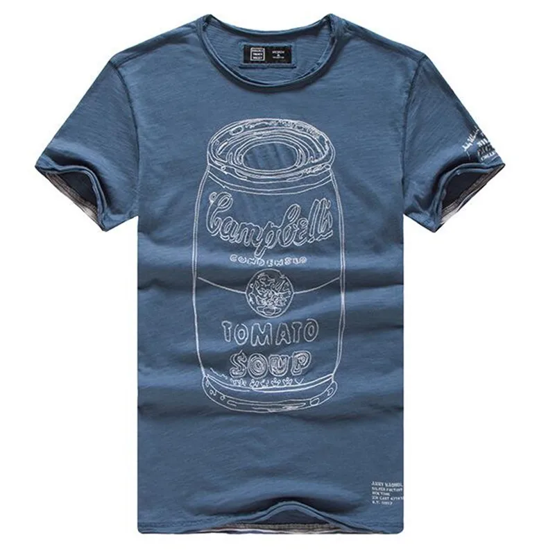 

GustOmerD Brand T-shirt Fashion New Pure Cotton T shirt Man's O-neck Short Sleeve T shirts Men's Trend Tops Casual T shirt S-XXL