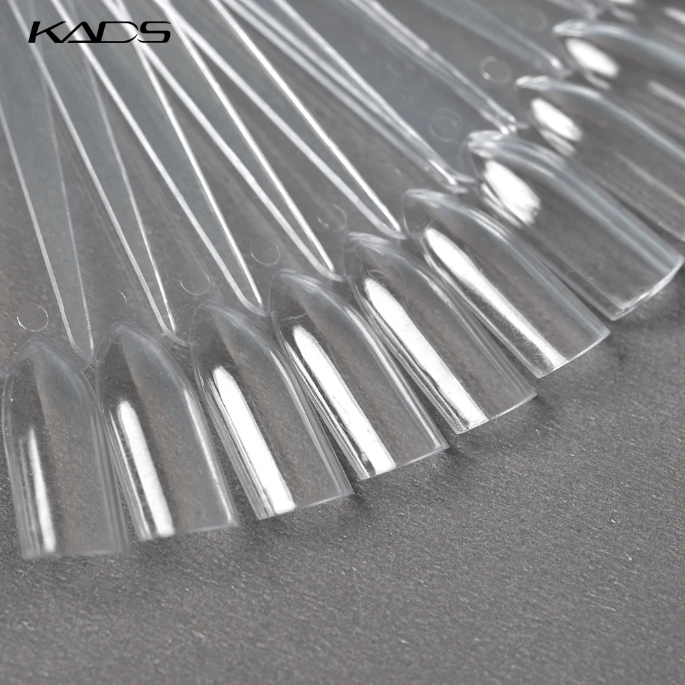 KADS 32 Tips Fan-shaped Color Chart False Nail Nature Clear Art Display Practice Board Gel Polish Palette Tools | Красота и здоровье