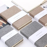 blank and grid paper notebook linen hard cover 256 pages bullet 80 gsm journal planner office school supplies stationery