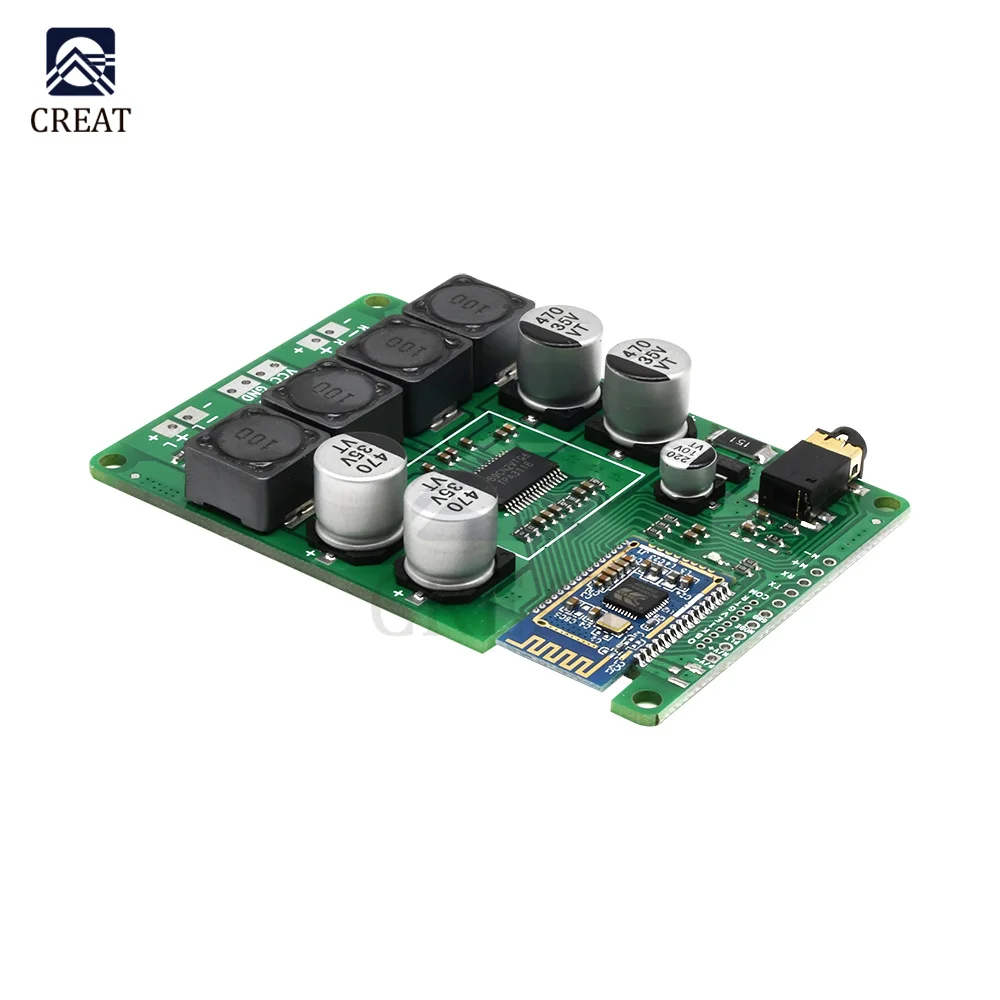 

Bluetooth 5.0 Receiver Amplifier Module TPA3118 Amplifier Audio Stereo Board 2x30W / 2x20W with AUX Audio Input for Car