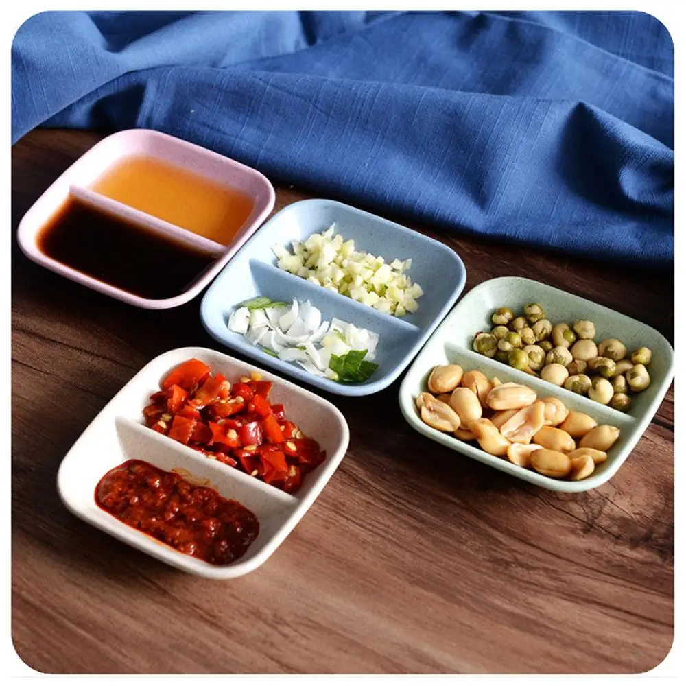 Пшеничная соломенная соус Соль закуска маленькая тарелка приправа блюдо для