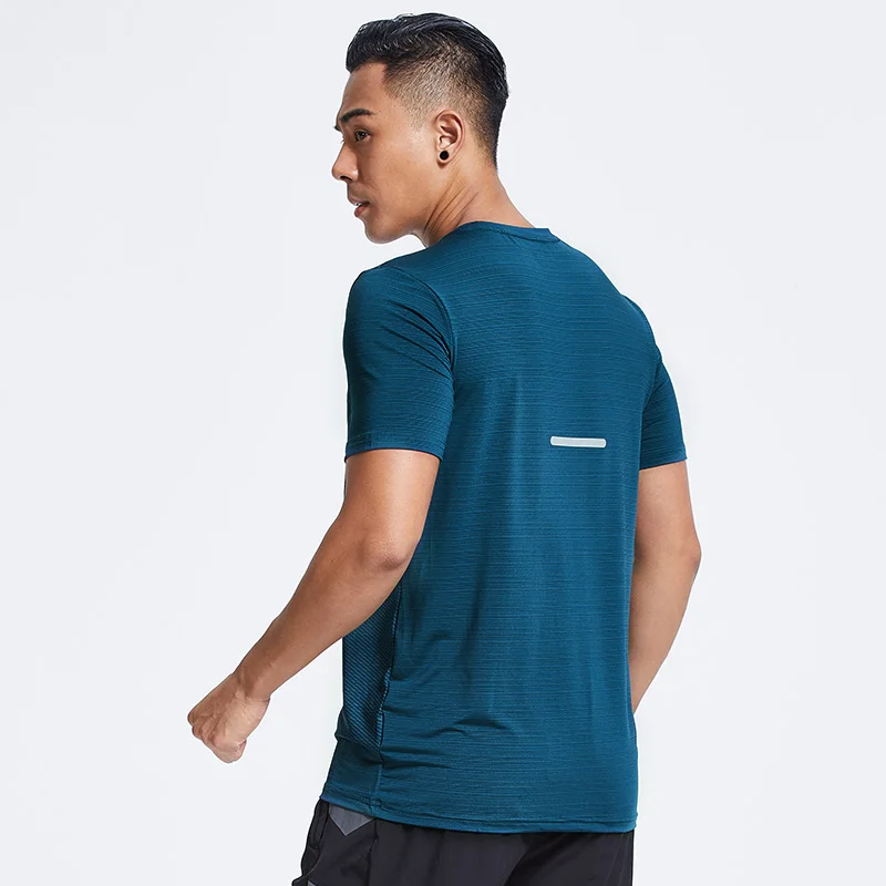 Мужская свободная футболка для тренажерного зала Спортивная с коротким рукавом