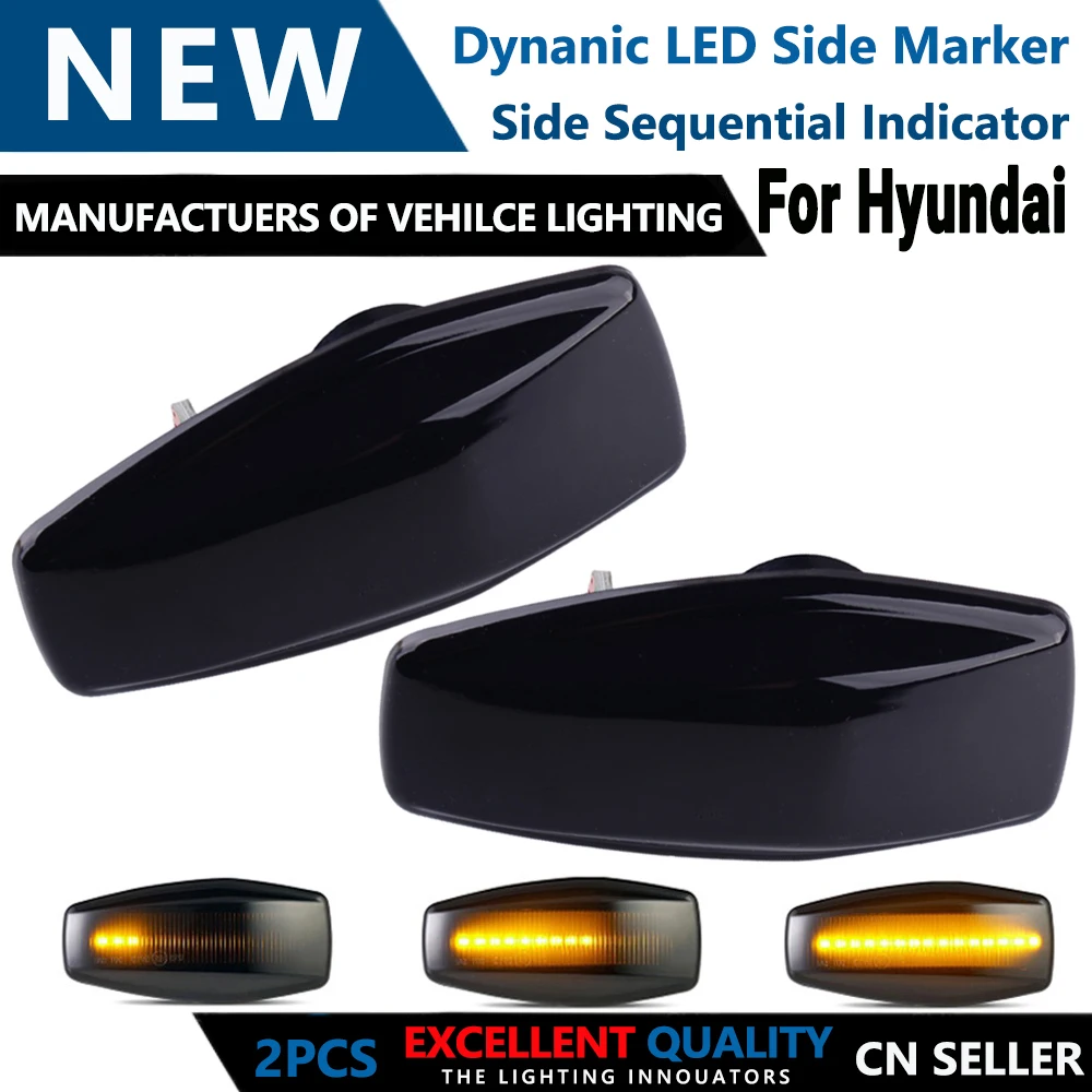 

For Hyundai i10 Getz Sonata XG Tucson Terracan Coupe Matrix Dynamic Turn Signal Light LED Side Marker Sequential Blinker Lamp