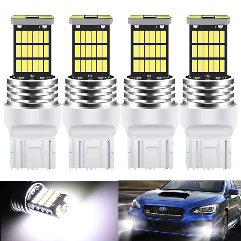 Дневные ходовые огни 4X T20 7443 W21/5W DRL светодиодный ные автомобильные лампы для Lada Vesta