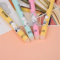 11pcssell kawaii 0 38mm erasable pen gel pen cute cartoon hippo pattern originality school office writing supplies pen