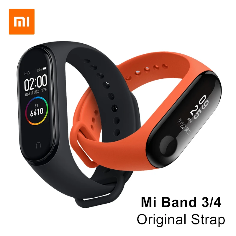 Оригинальный ремешок из ТПУ для Xiaomi Mi Band 3 4|Смарт-аксессуары| |