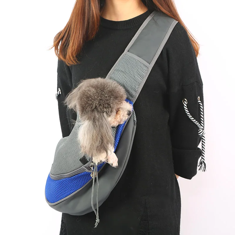 

Breathable Dog Carrier Outdoor Travel Handbag Pouch Mesh Shoulder Bag Sling Pet Travel Tote Cat Puppy Carrier