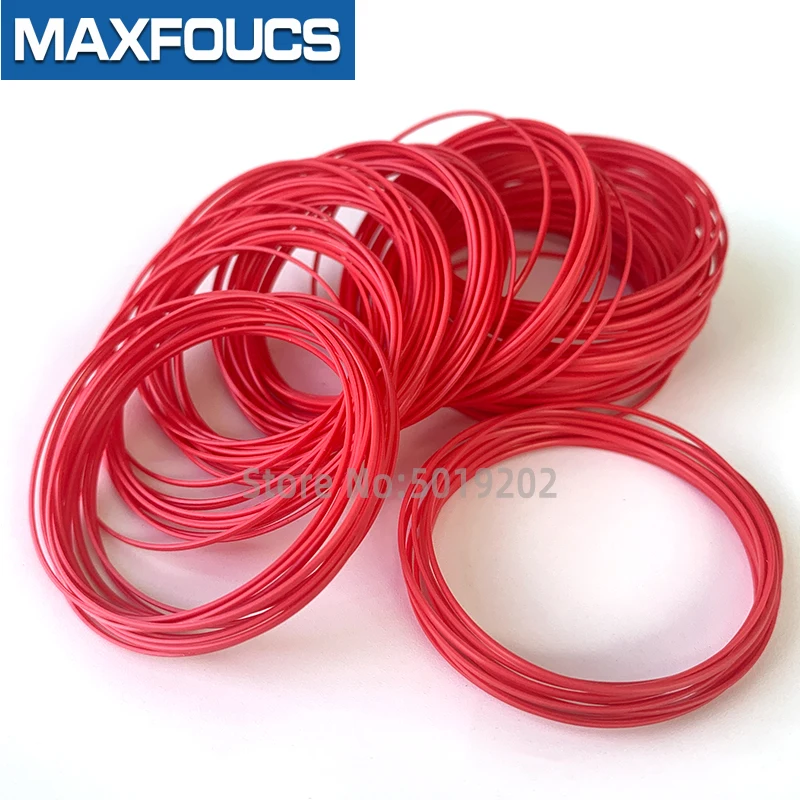 Red Gasket O Ring 35-42mm dia 0.9mm High 0.6mm thick Plastic Gasket for back case Caseback O-Ring Parts For TISSOT brand