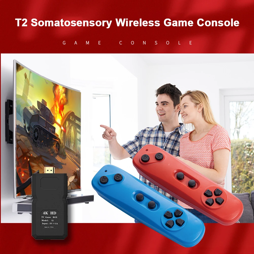 

New Somatosensory Game Console with Two Wireless Controller HDMI-Output Build in 30 somatosensory games 800 FC Games